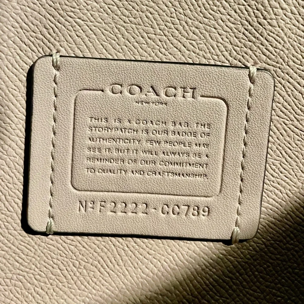 Coach Blue Pebbled Leather Tote Bag - Picture 10 of 17